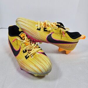 Nike Vapor Edge Pro 360 2 Football Cleats Yellow Pink FZ6209-800 Mens 12.5